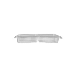 PET Clear Rectangular 3 Compartment